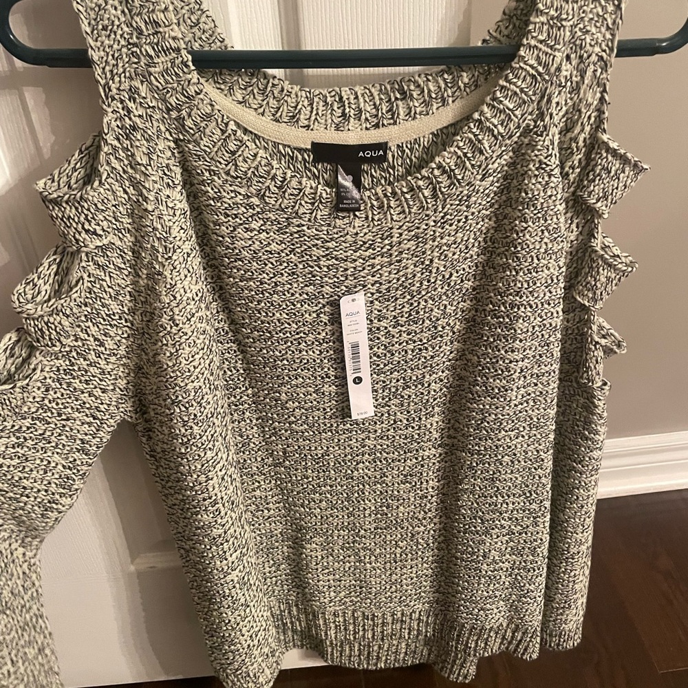 Aqua sweater from Nordstrom. Size large.